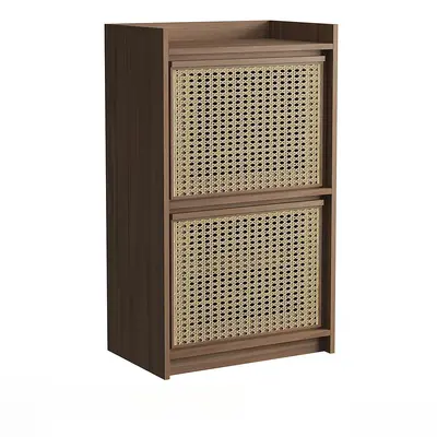 Rattan Panel Bedside Cabinet 3d model