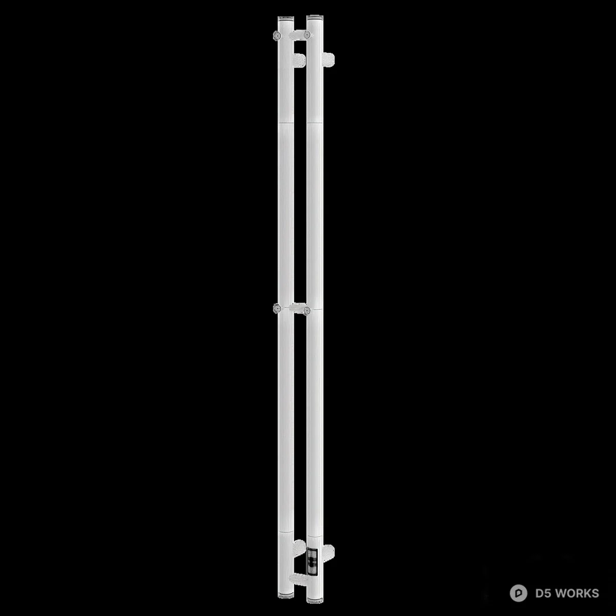 Stainless Steel Heated Towel Rack 3d model thumbnail 3