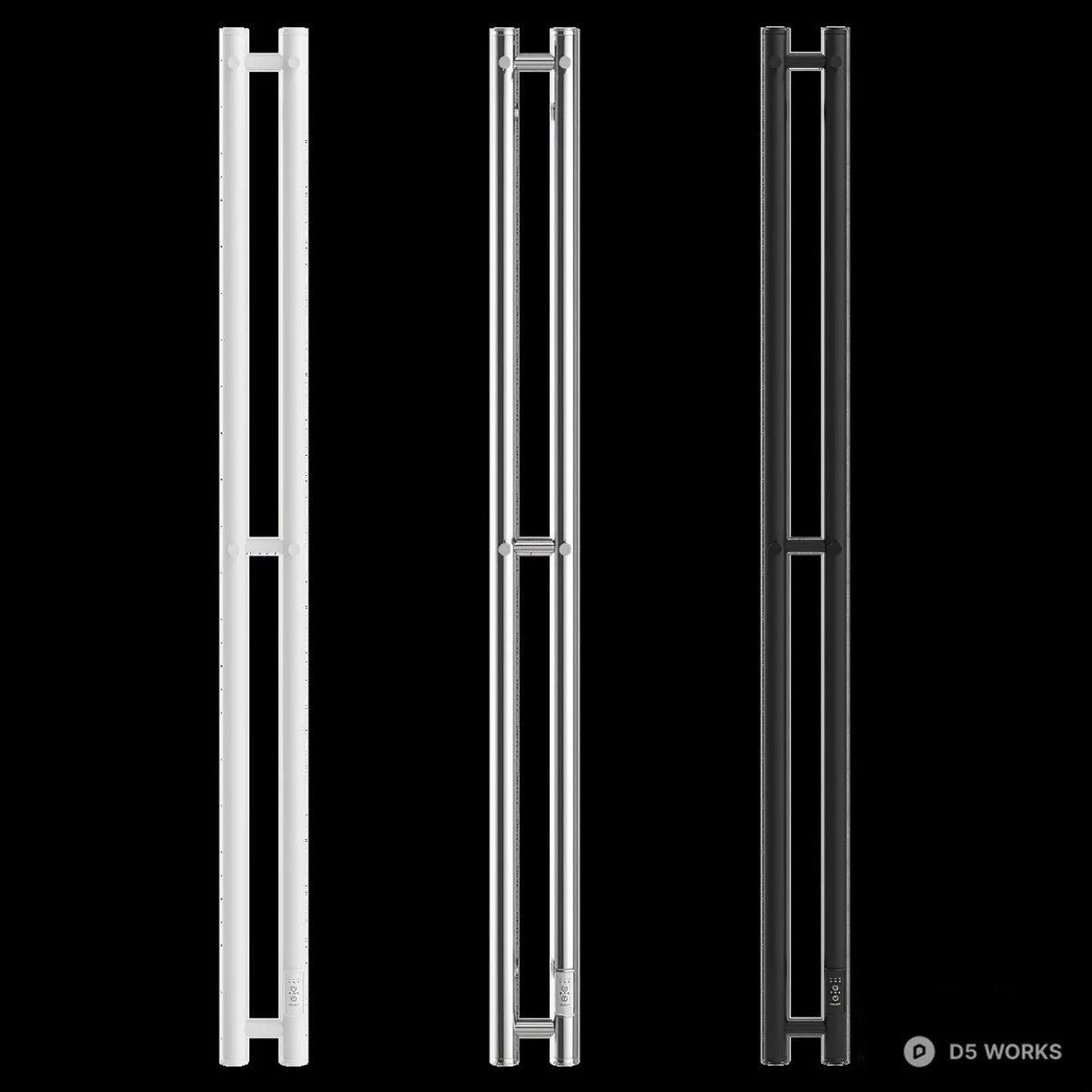 Stainless Steel Heated Towel Rack 3d model thumbnail 2