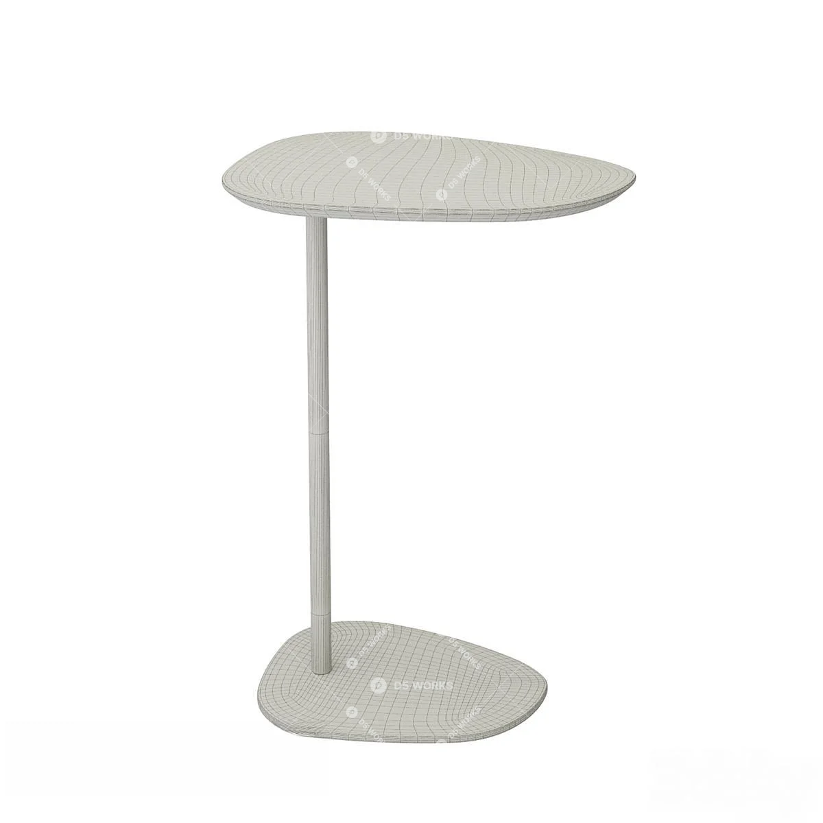 Scandinavian End Table 3d model thumbnail 3