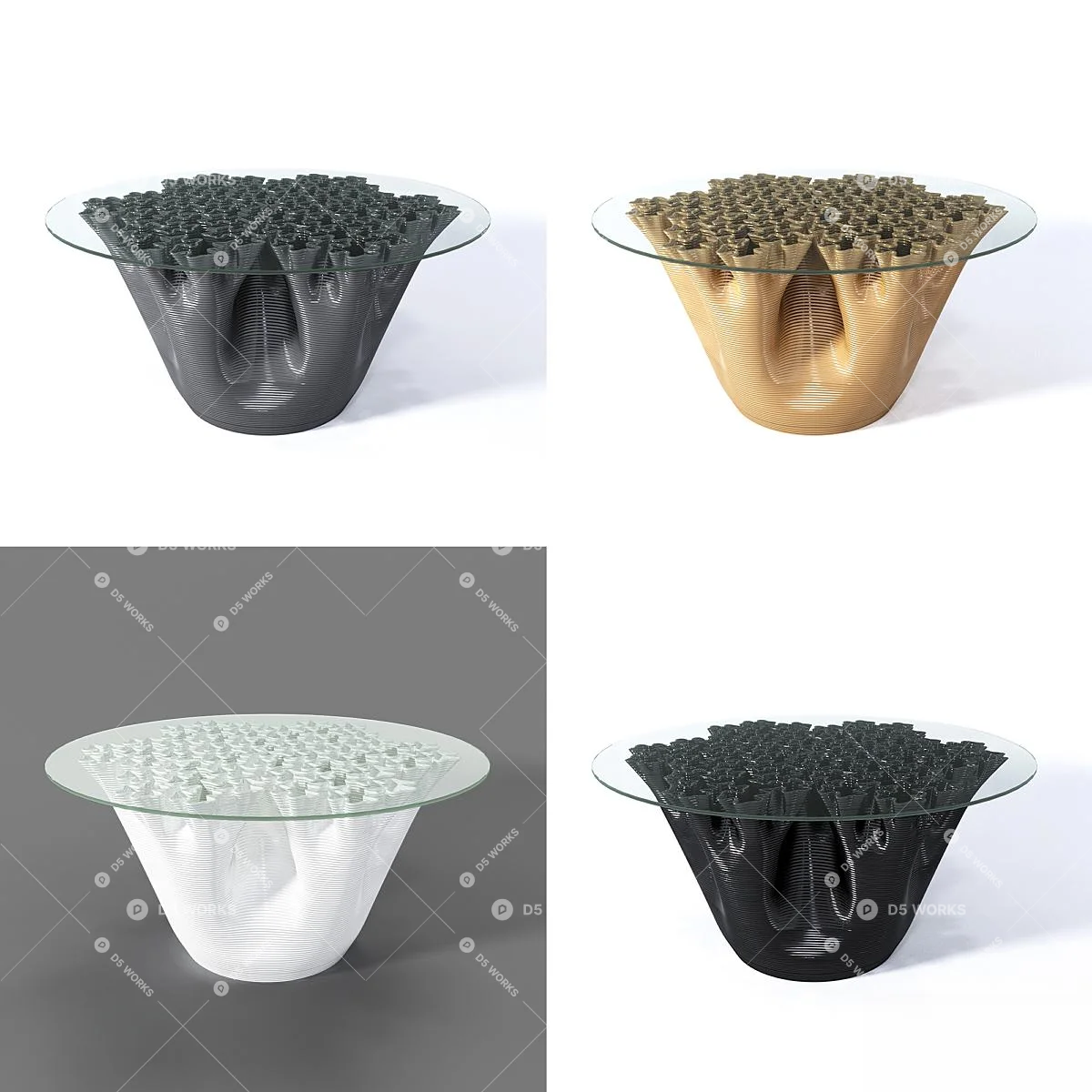 Postmodern Coffee Table 3d model thumbnail 3