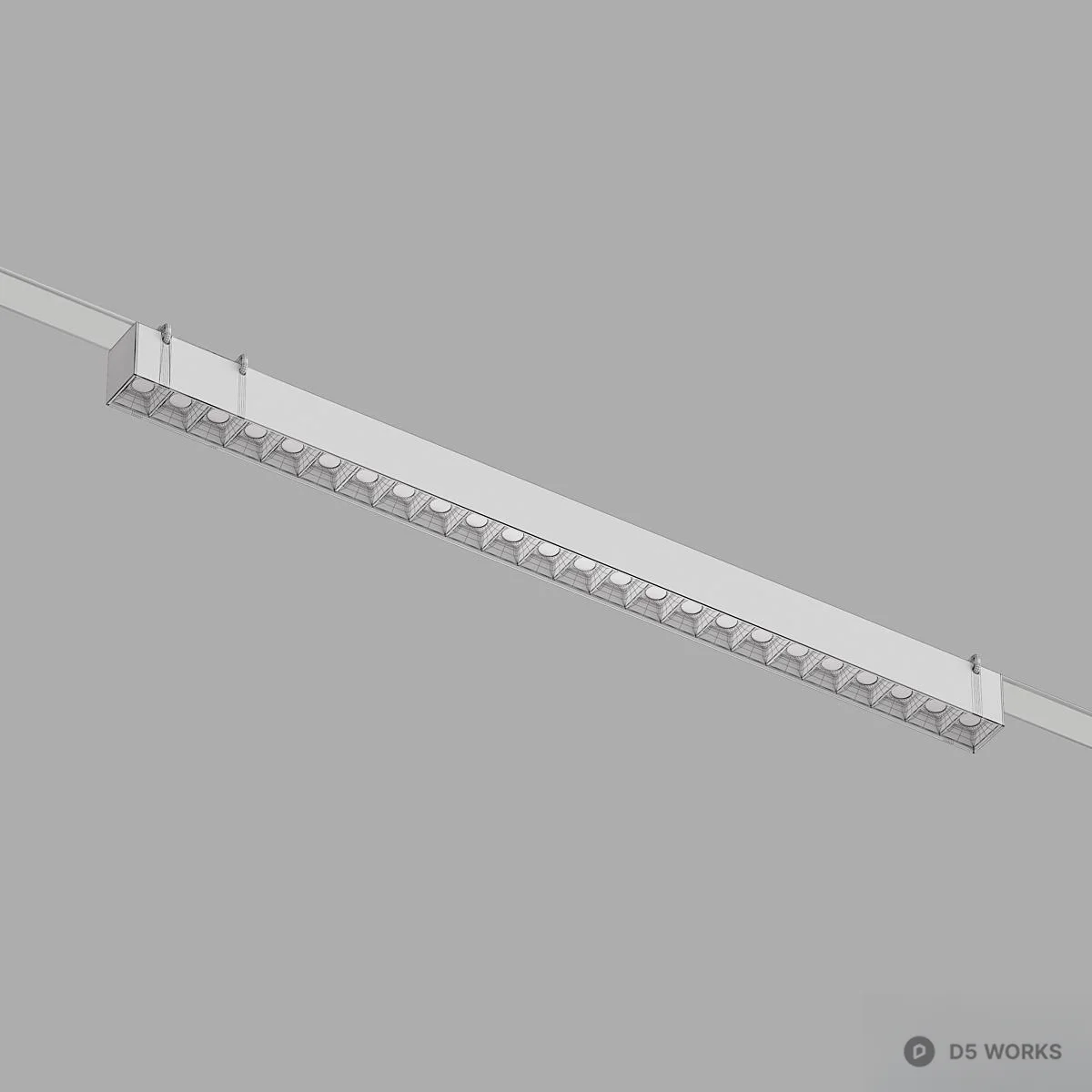 Linear LED Light Strip 3d model thumbnail 4