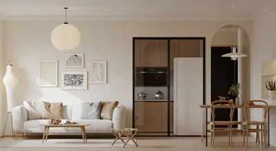 Scandinavian Living & Dining Room