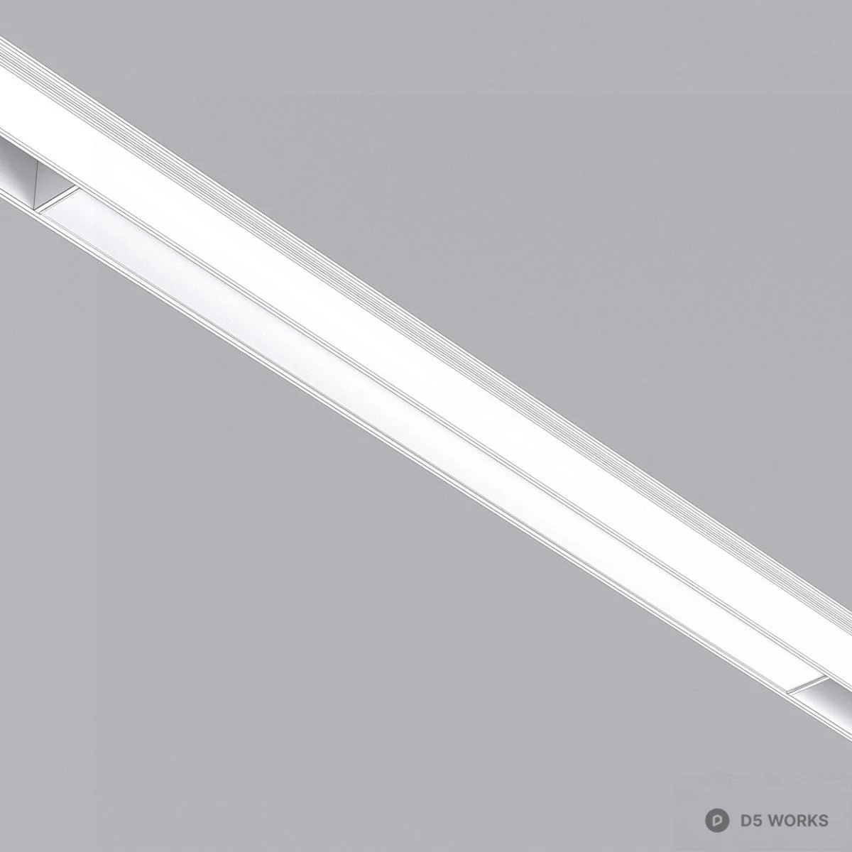 Minimalist Linear Light 3d model thumbnail 2