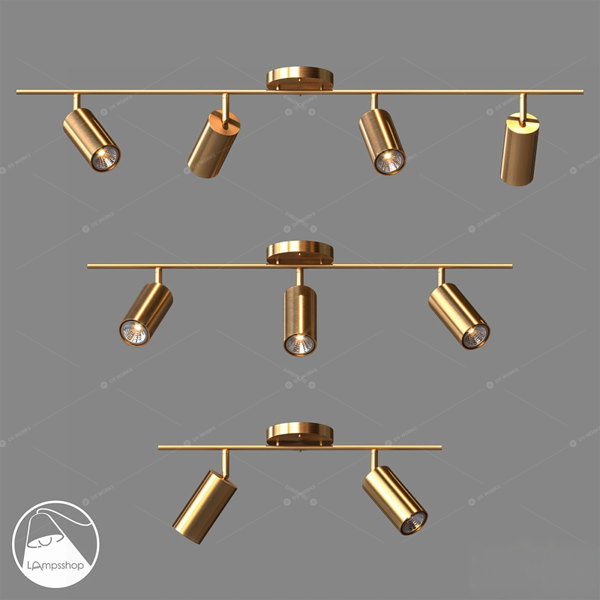Flush Mount Lights 3D Models 3