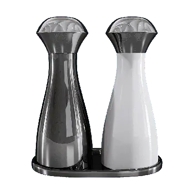 black and white color material bottle