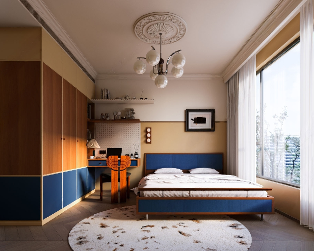 Mid-Century Modern Home Bedroom