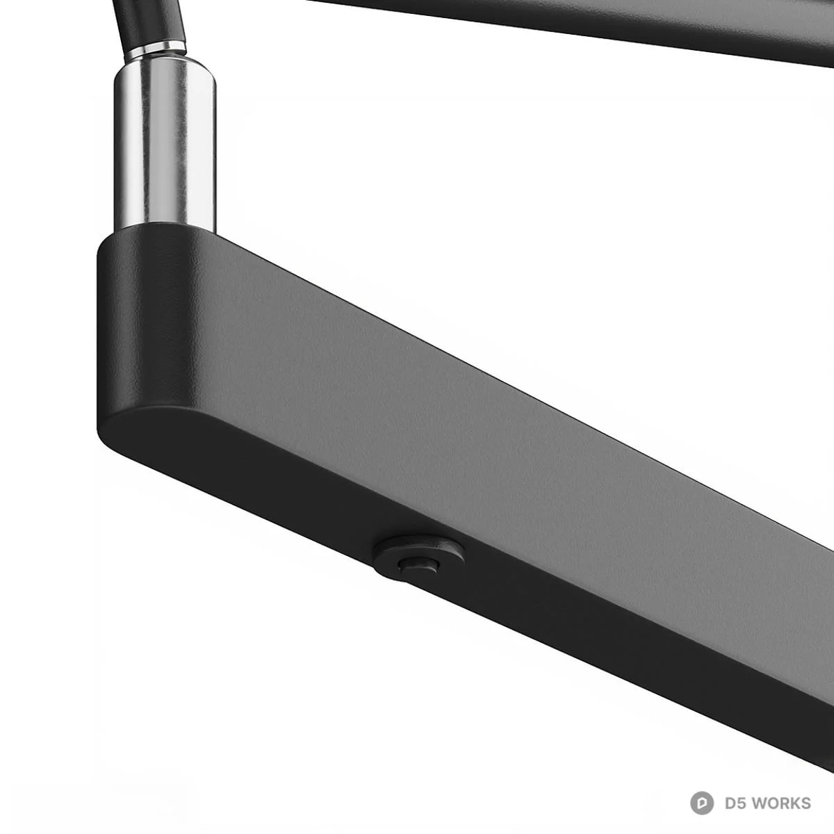 Adjustable Arm Wall Lamp 3d model thumbnail 4