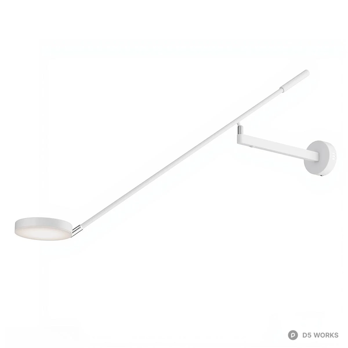 Adjustable Arm Wall Lamp 3d model thumbnail 3