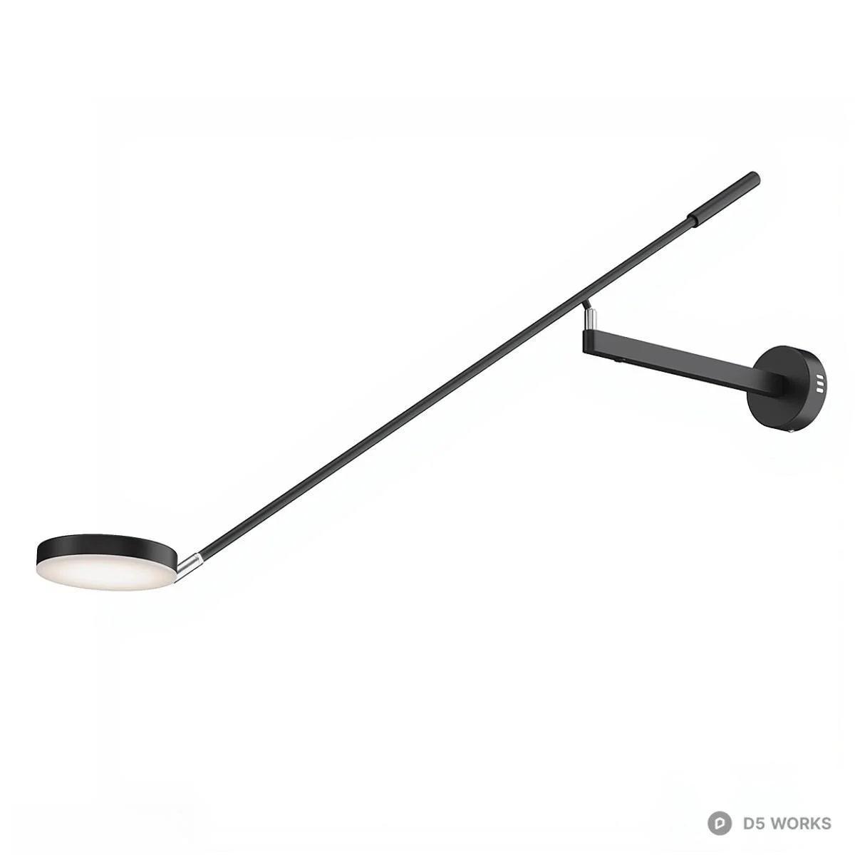 Adjustable Arm Wall Lamp 3d model thumbnail 2