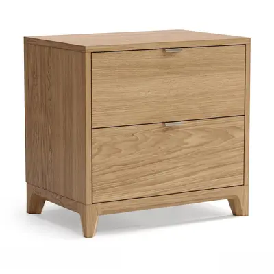 Oak Two-Drawer Chest 3d model