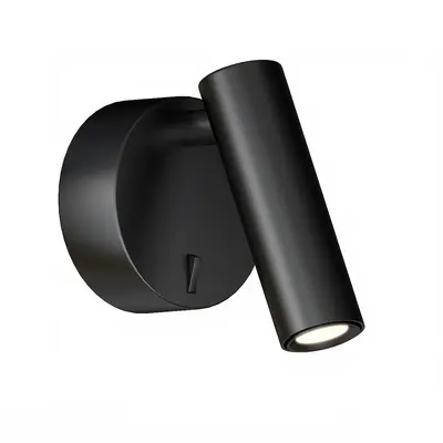 Matte Black Adjustable Wall Lamp 3d model