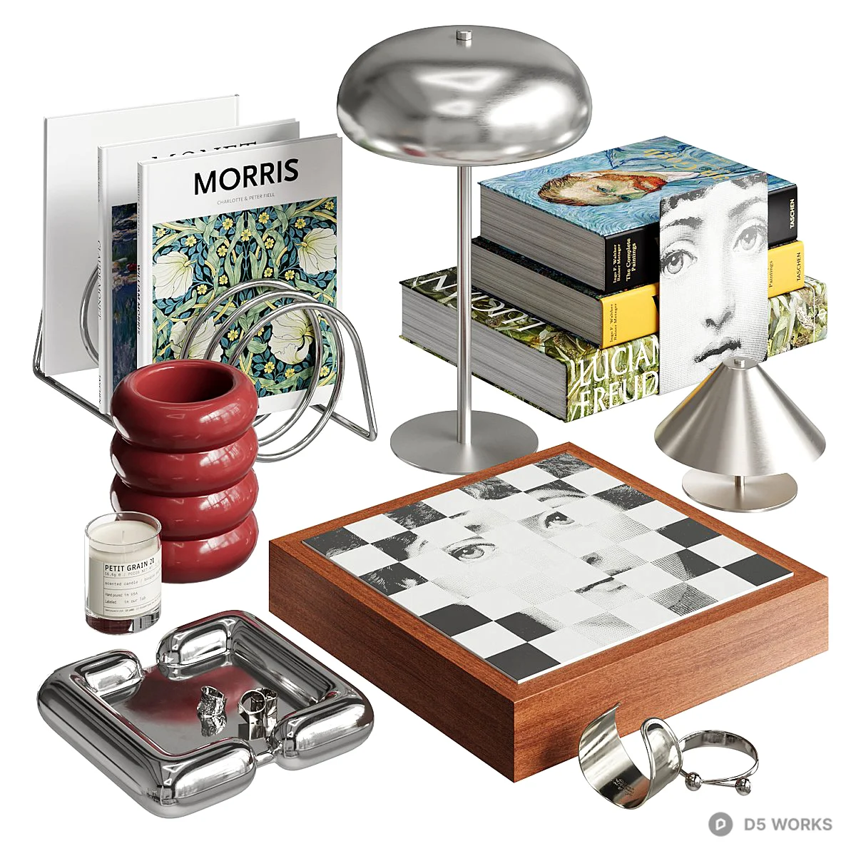 Minimalist Decorative Object Set 3d model - Image 1