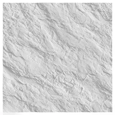 Textured White Wall Panel 3d model