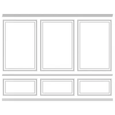 Classic Panel Molding 3d model