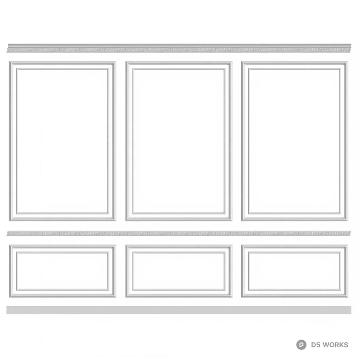 Classic Panel Molding 3d model - Image 1