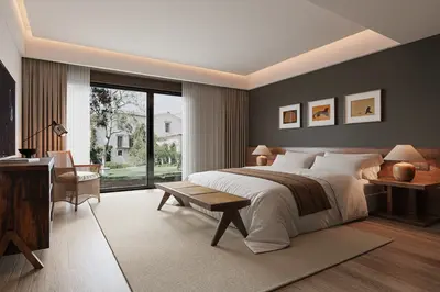 Modern Organic Modern BnB Bedroom