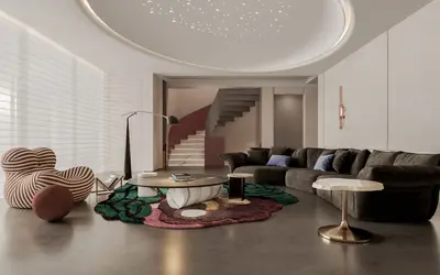 Modern Villa Living Room