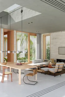 Organic Modern Living & Dining Room