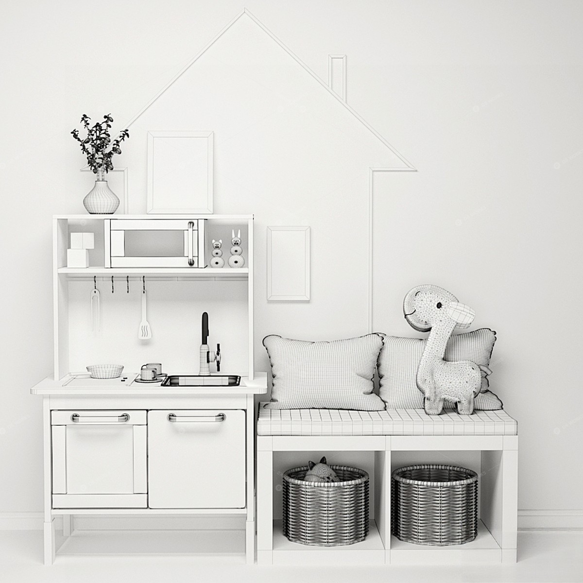 Entertainment Rooms 3D Models 3