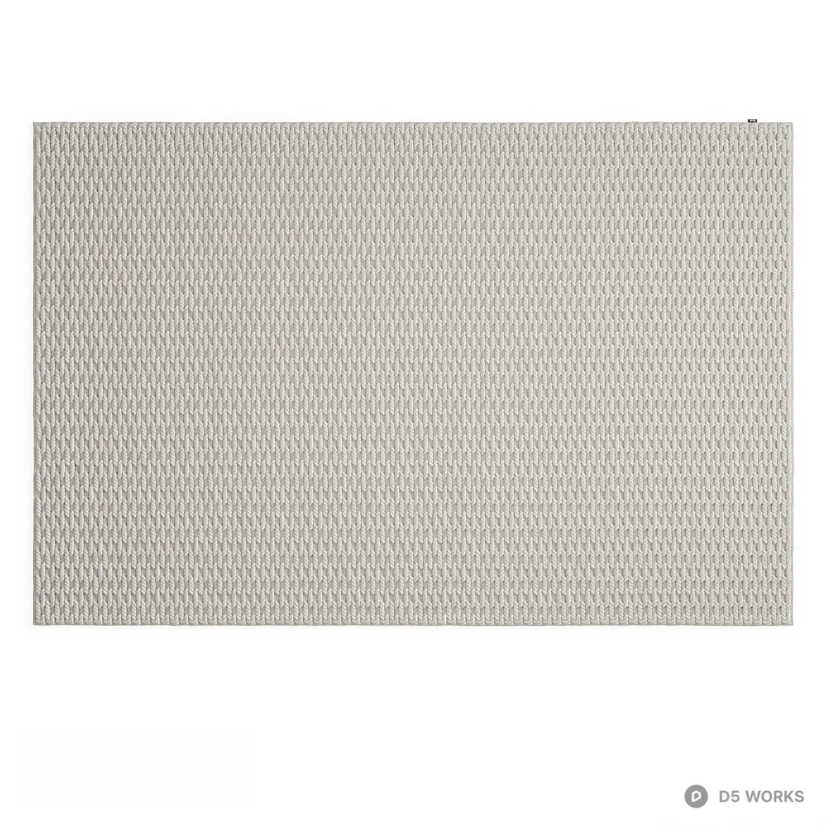 Textured Rope Weave Rug 3d model thumbnail 2