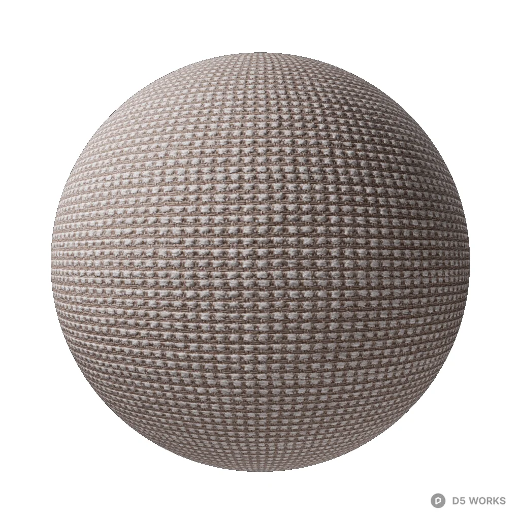Gray Striped Woven Linen pbr material - Image 1