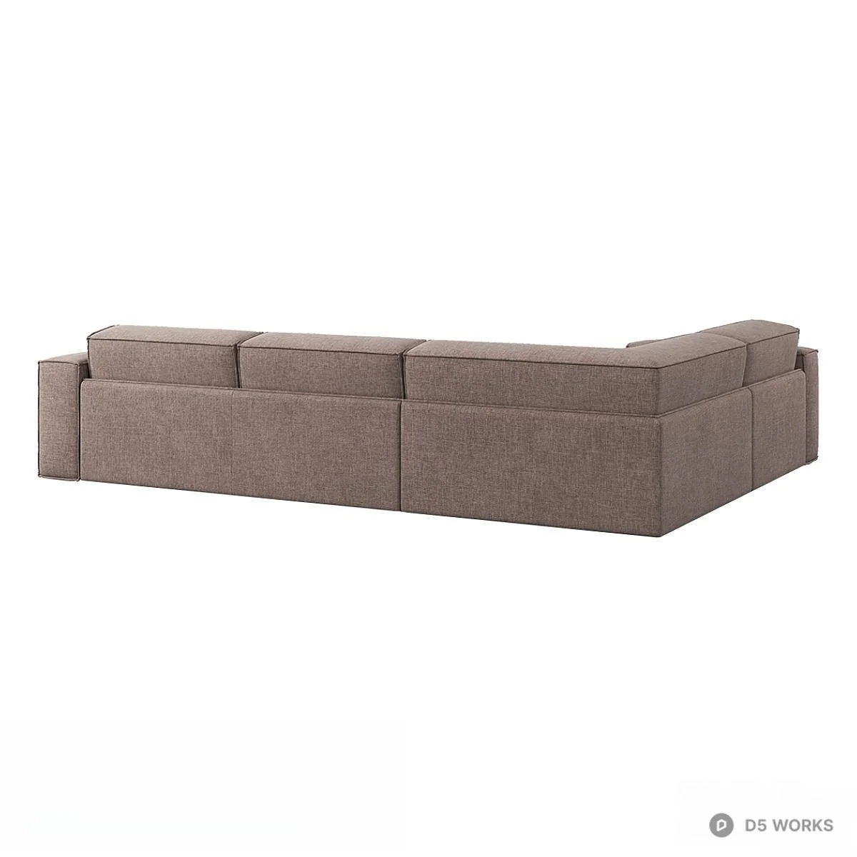 Modular Sectional Sofa With Minimalist Design 3d model thumbnail 3