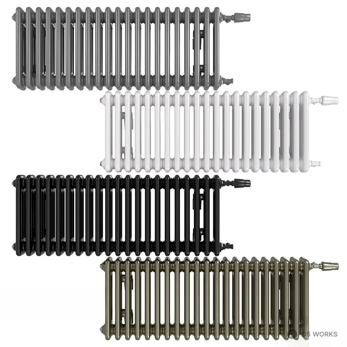 Classic Column Radiator Heater 3d model - Image 1