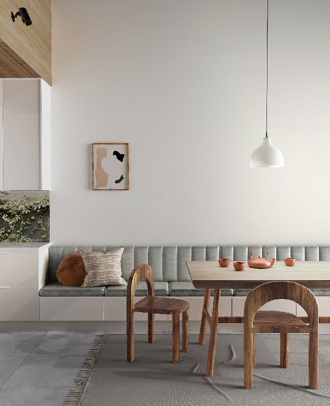 Scandinavian Dining Table & Chairs Set