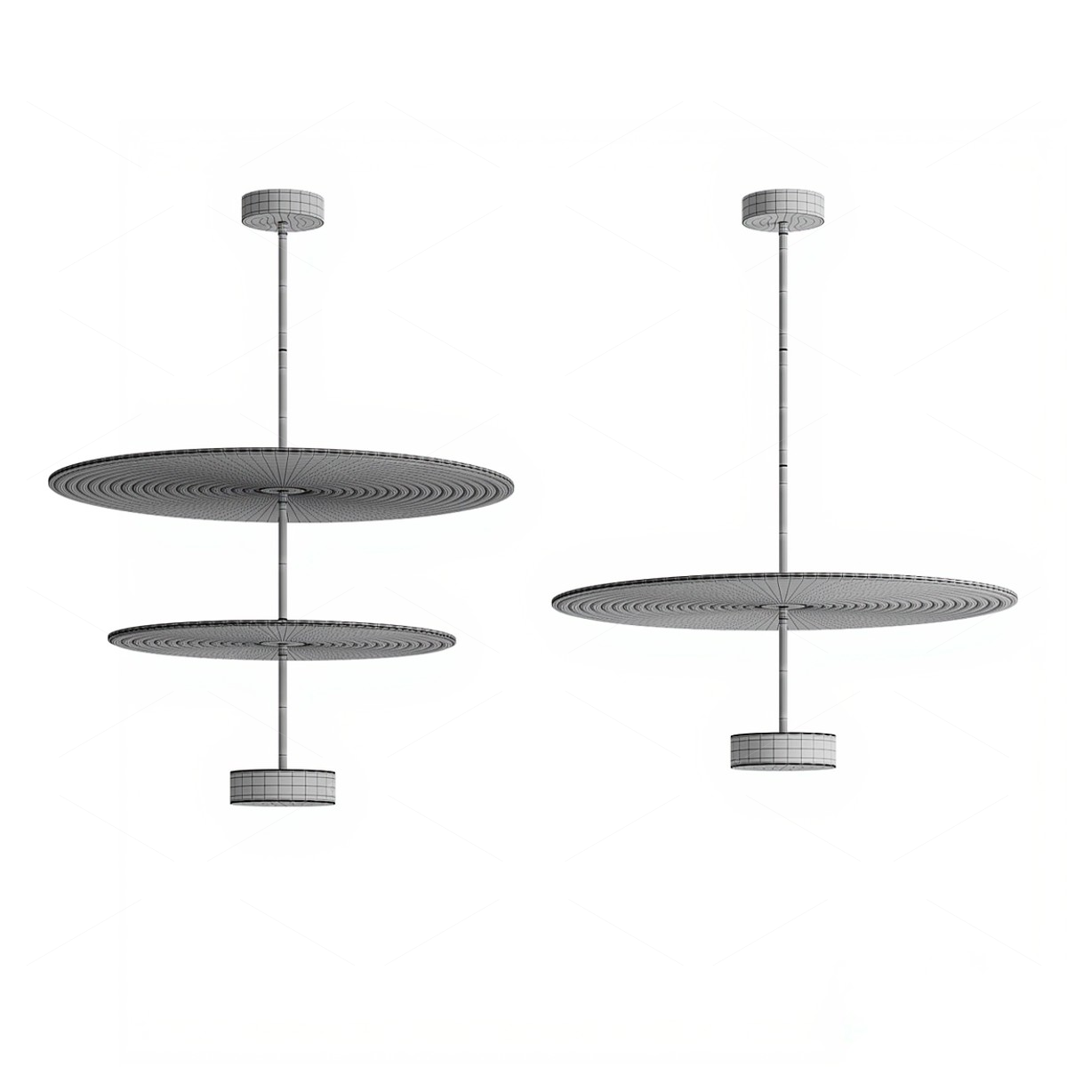 Flush Mount Lights 3D Models 5