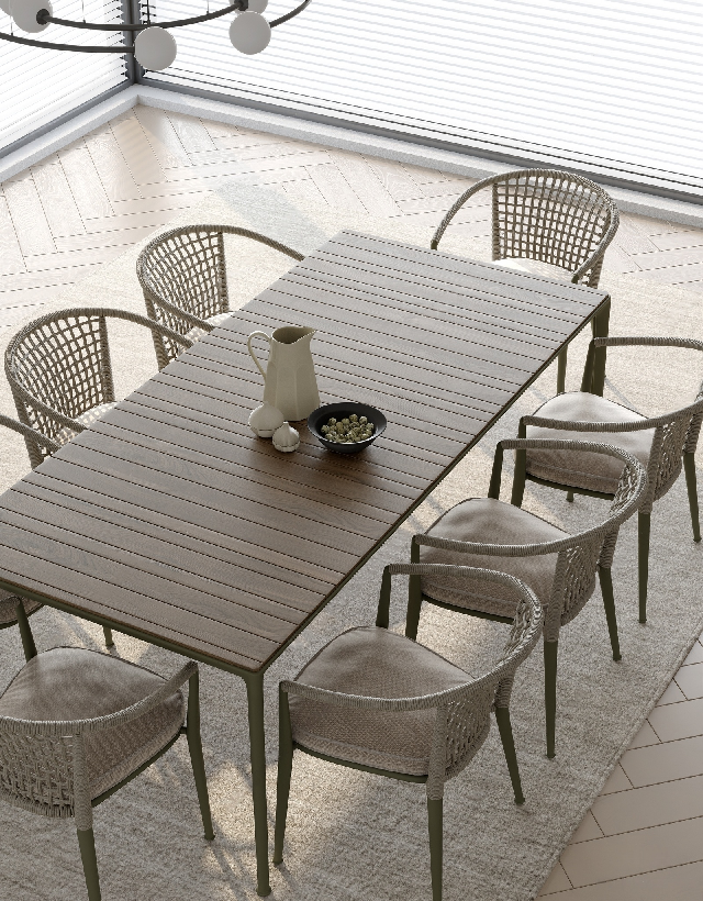 Modern Outdoor Table & Chairs Set