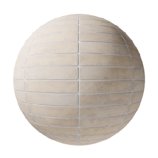 Wall Tile Beige strip tile with rounded corner