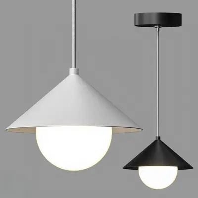 Minimalist Cone Pendant Lamp 3d model