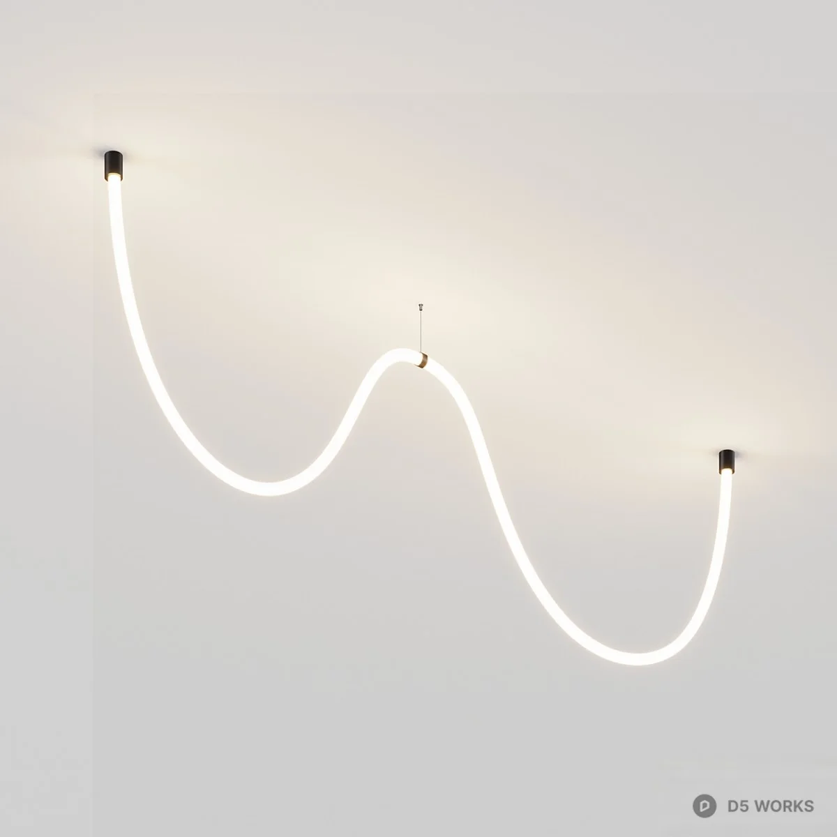 Minimalist Linear Wall Light 3d model - Image 1