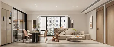 Modern Living & Dining Room