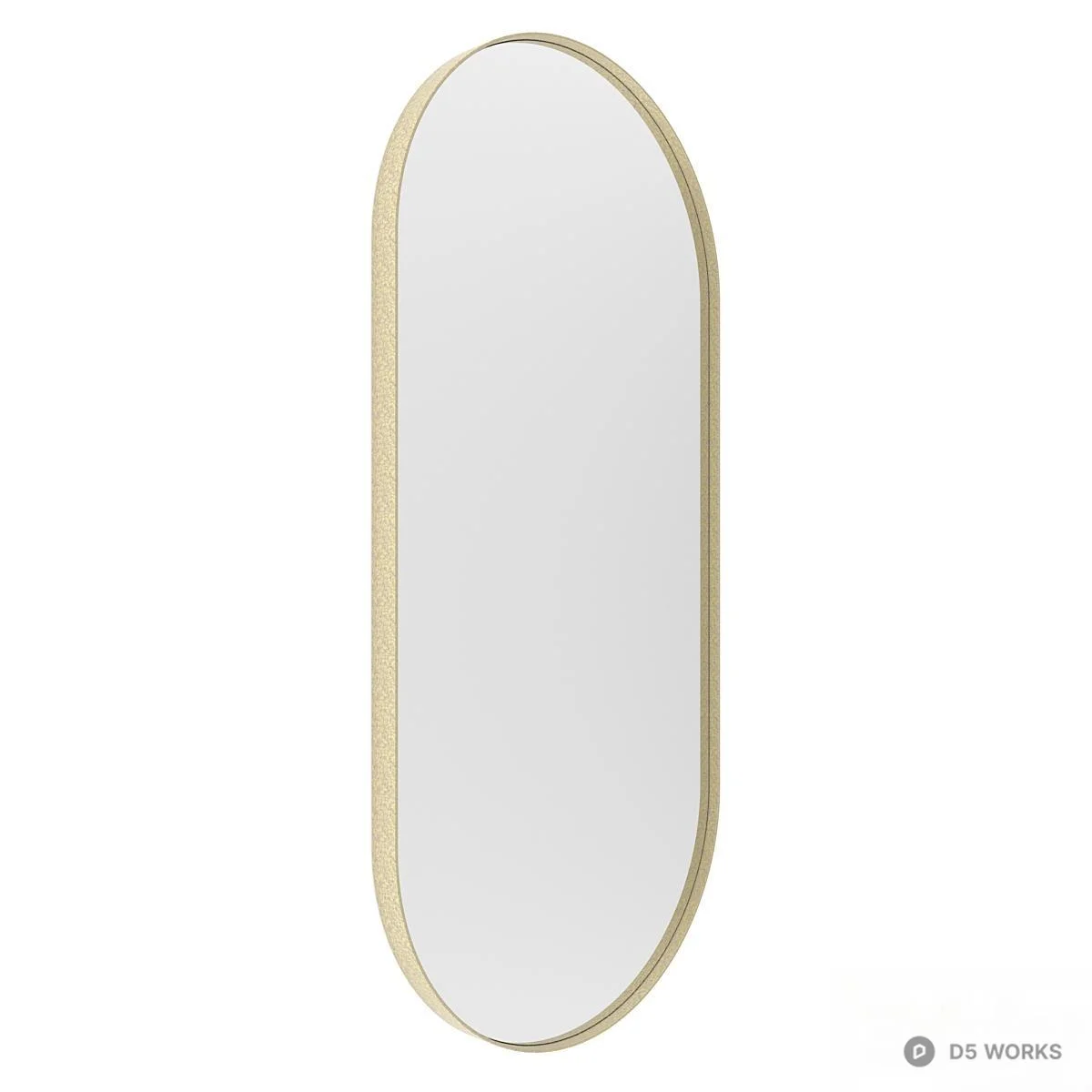 Oval Frame Mirror 3d model thumbnail 2