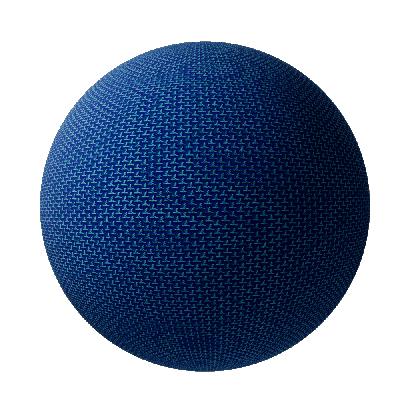Cotton and Linen Blue fine plain weave
