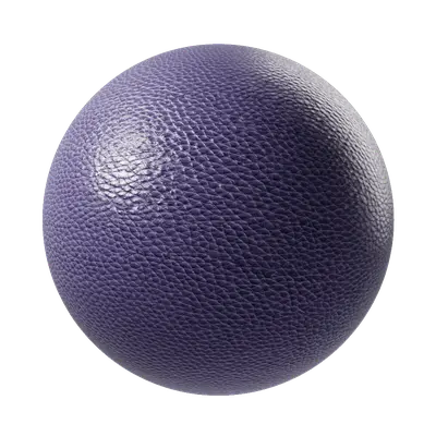 Blue Grey Small Grain Leather