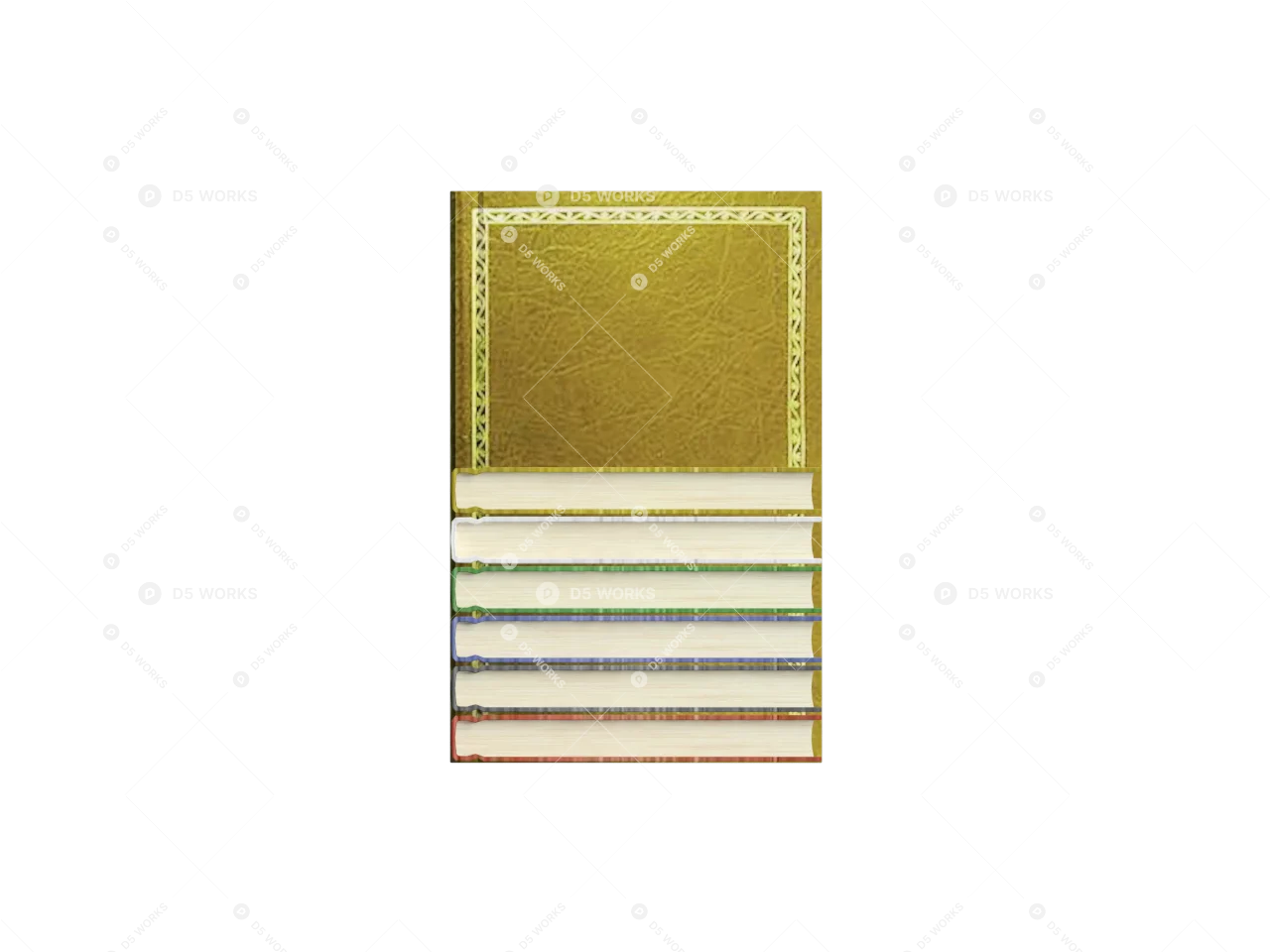 Books and Newspapers 3d model thumbnail 2