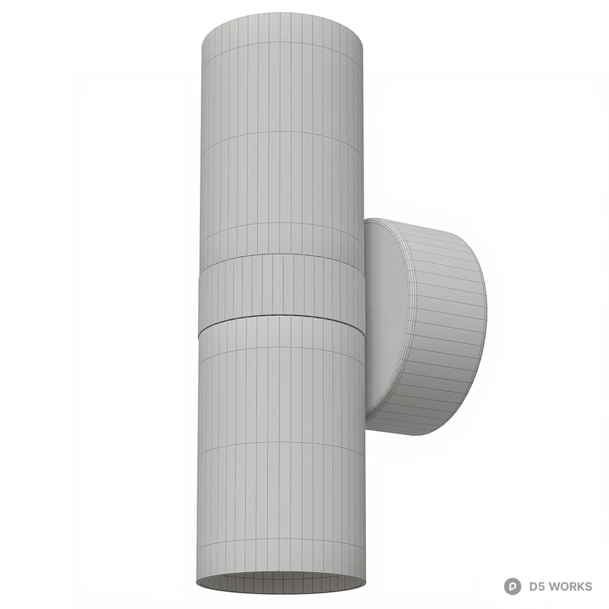 Matte Black And Brass Wall Lamp 3d model thumbnail 3
