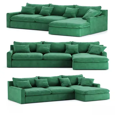 Postmodern Multi-seater Sofa 3d model