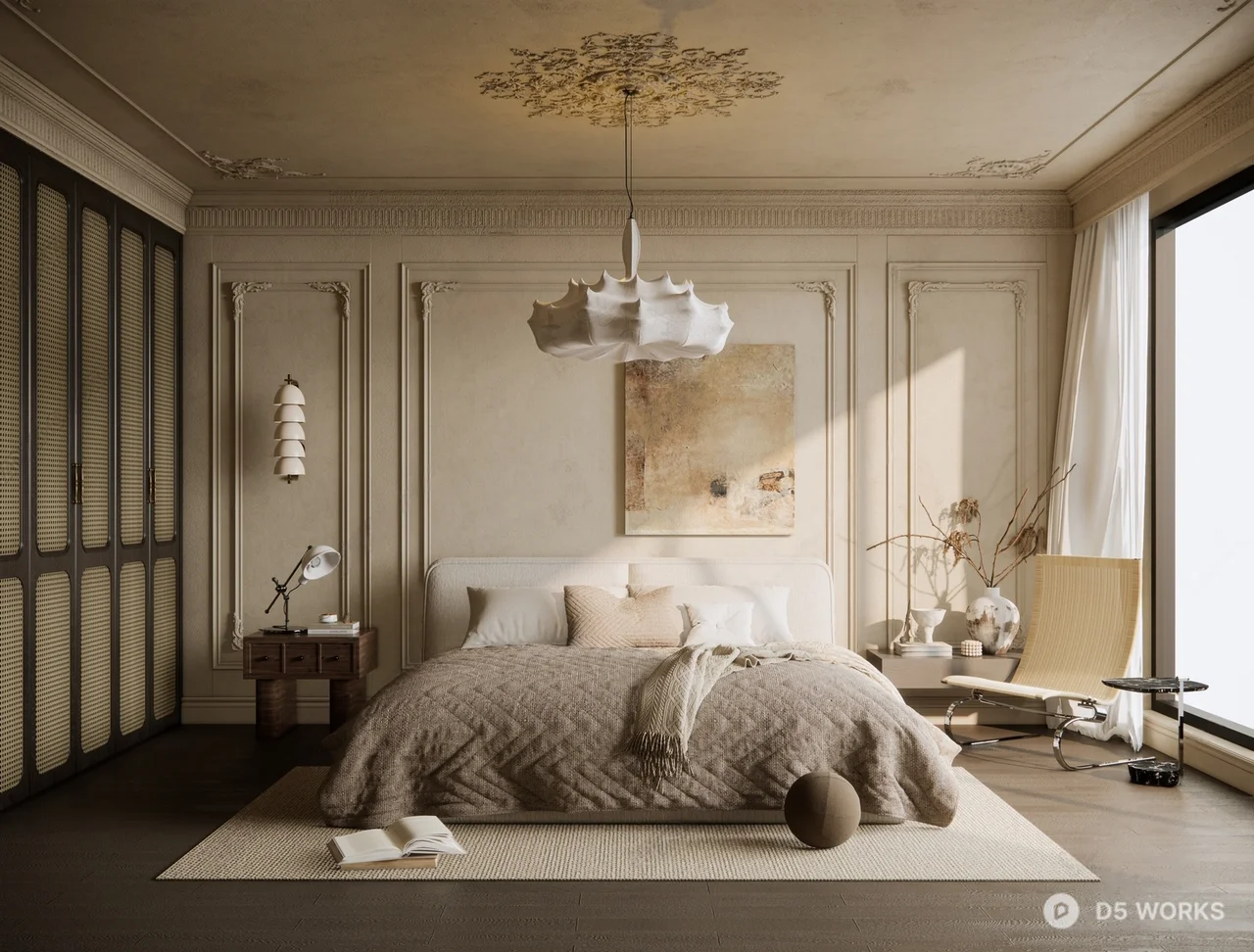 Modern Home Bedroom 3d model - Image 1