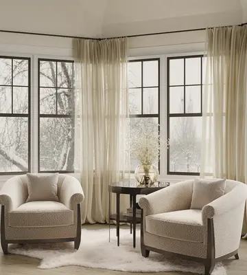 Modern French Sofa & Side Table Set