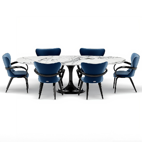 Modern Dining Table & Chairs Set