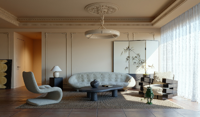 Organic Modern Home Living Room