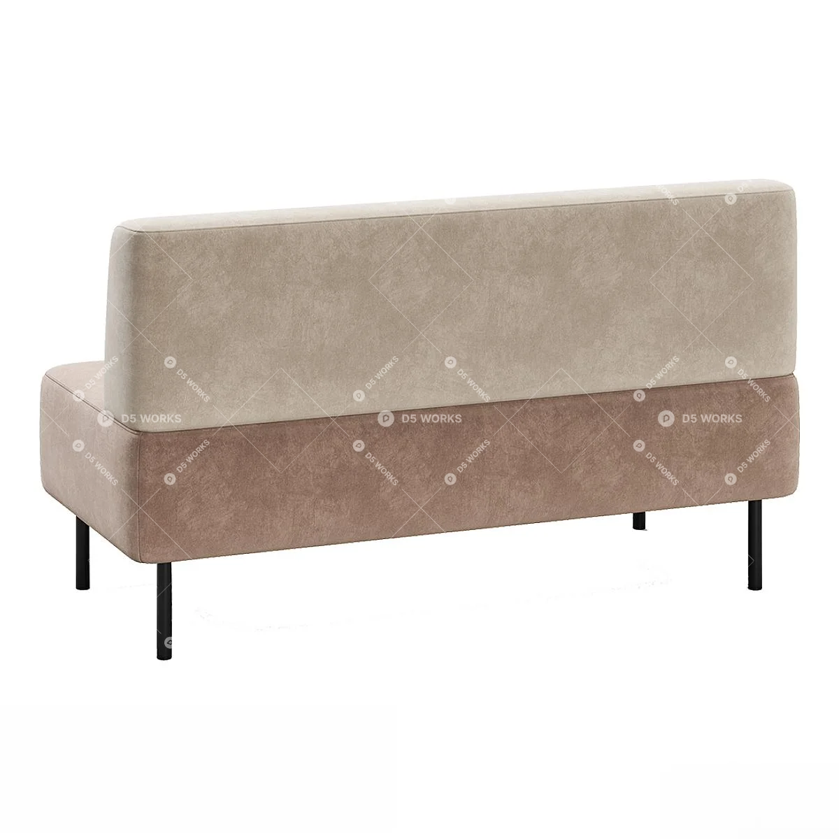 Two-seater Sofa 3d model thumbnail 2