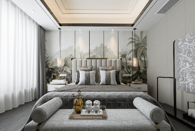 New Chinese Home Bedroom