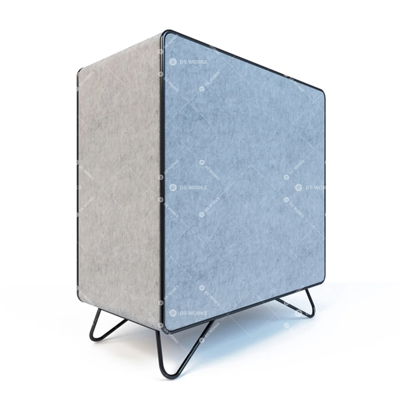 Booth Sofa 3d model thumbnail 2
