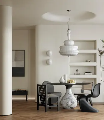 Organic Modern Dining Room (Home)