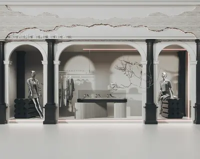 Modern Clothing & Shoe Store